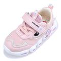 Children's ultra-light EVA sports shoes in blue with Velcro fastening and cartoon pattern