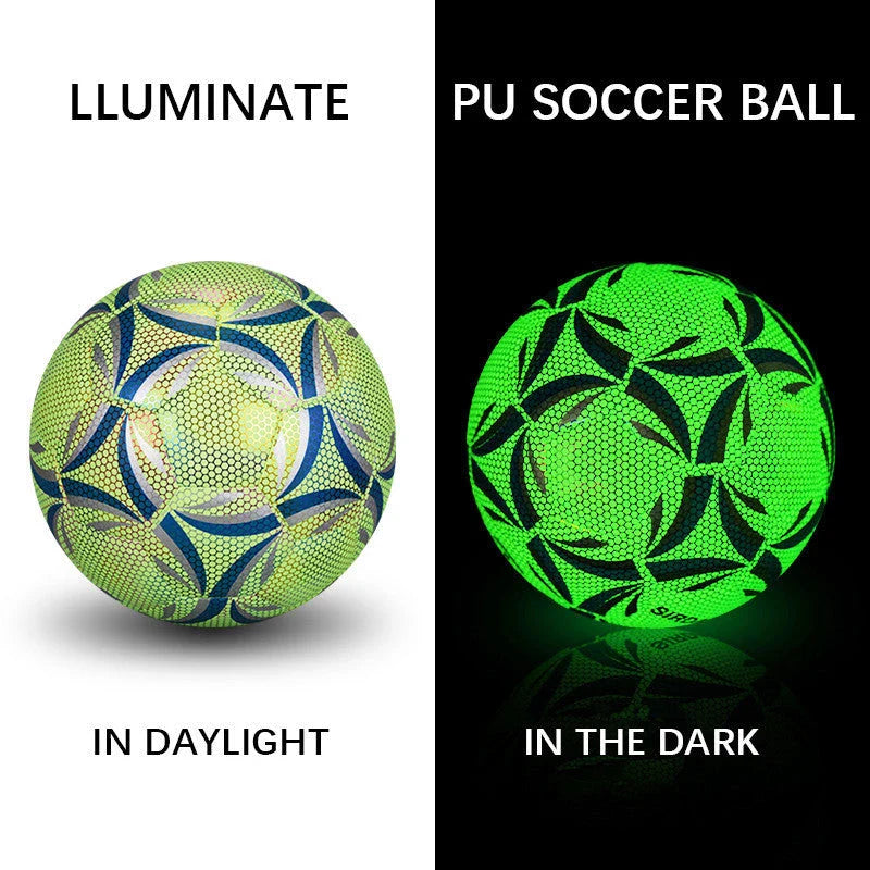 Luminate Glowing Soccer Practice Football for night training sessions