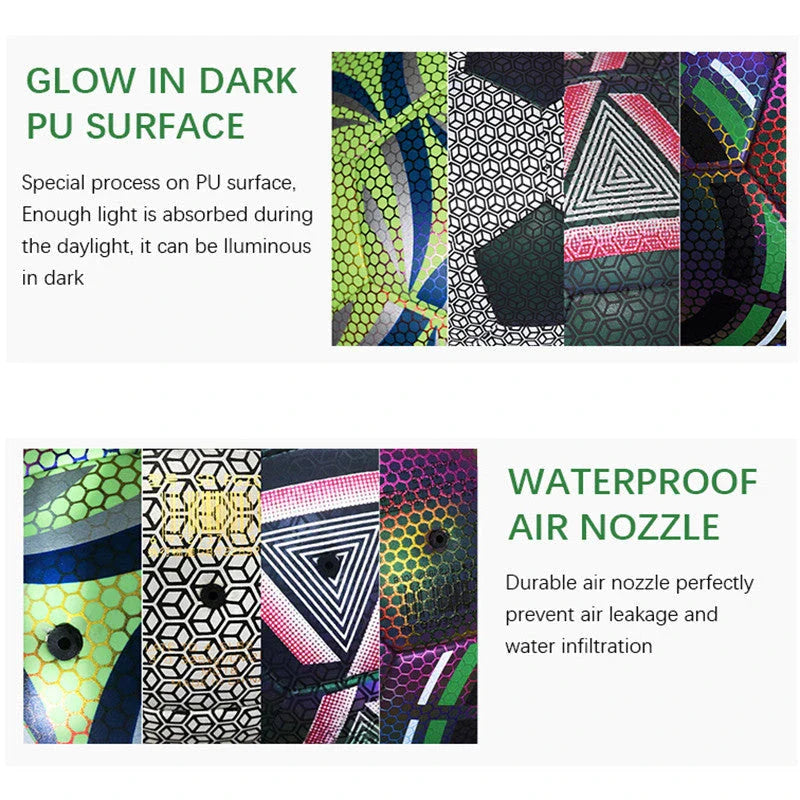 Luminate Glowing Soccer Practice Football for night training sessions