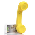 Bluetooth wireless headset for phones in various colours with hanging ear design.