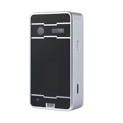 Black Bluetooth laser projection keyboard projecting 26 cm virtual QWERTY keys on desk with mouse function active