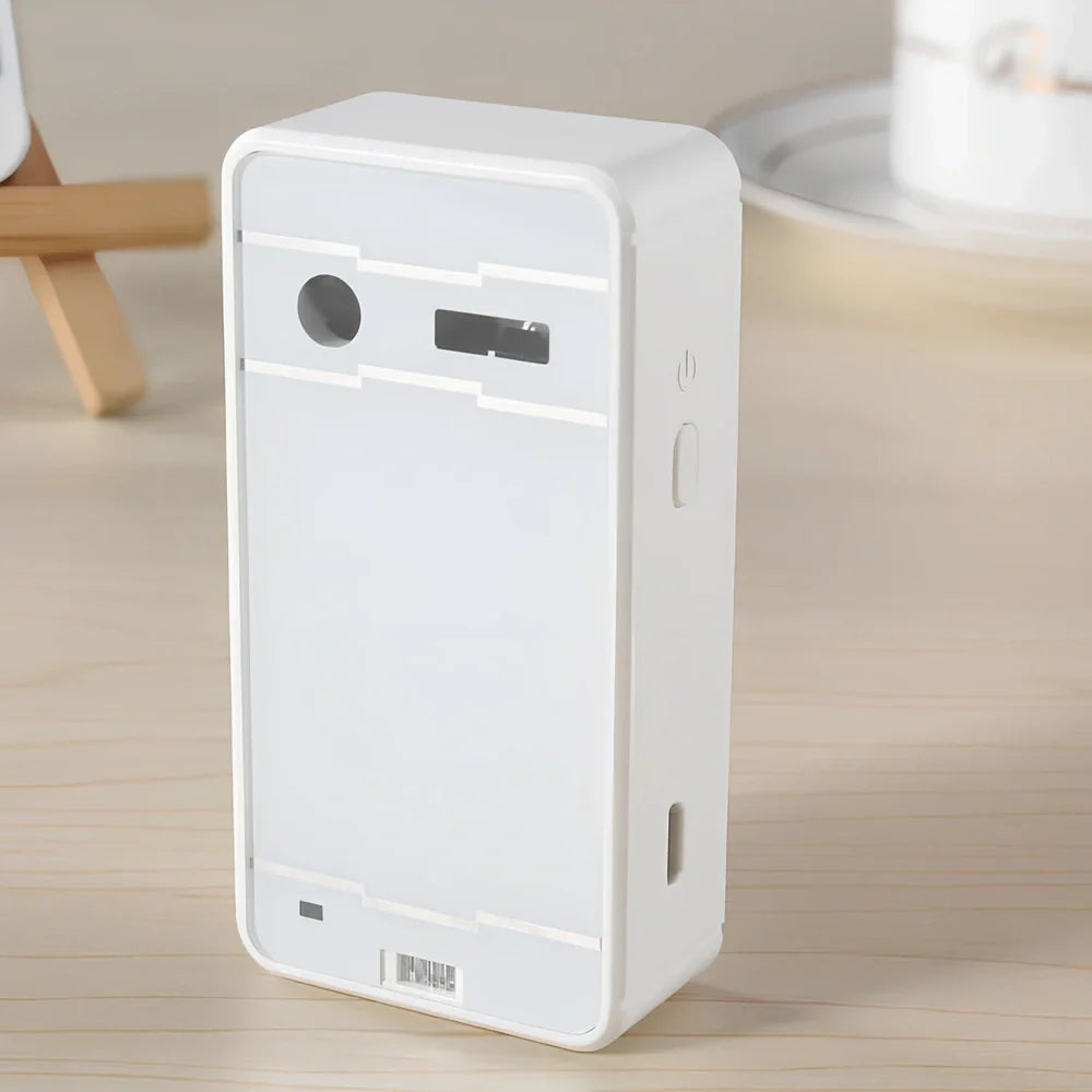 Black Bluetooth laser projection keyboard projecting 26 cm virtual QWERTY keys on desk with mouse function active