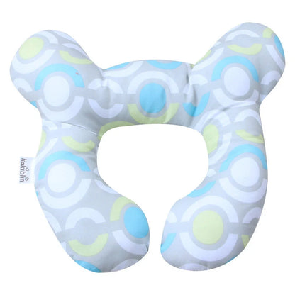 U-shaped baby head support pillow in various styles for car safety seats