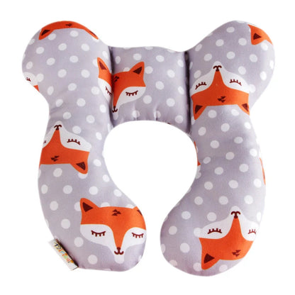 U-shaped baby head support pillow in various styles for car safety seats