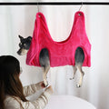 Soft cloth pet nest bed for cats and dogs in pink available in S M L sizes 25cm 30cm 35cm