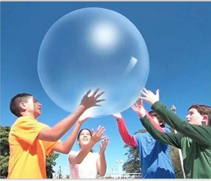 Colorful extra-large inflatable bubble balls in various sizes and vibrant hues, perfect for parties and outdoor fun