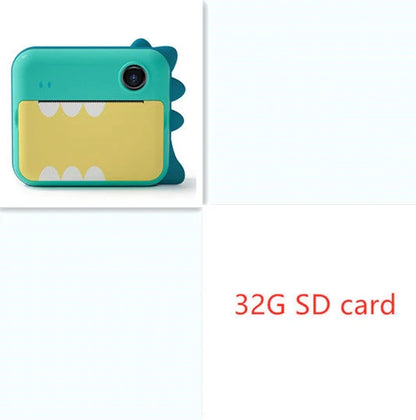 Children's digital camera with photo printing capability in bright colours