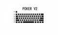 Black and white pudding V2 PBT doubleshot keycaps for mechanical keyboards with backlight compatibility