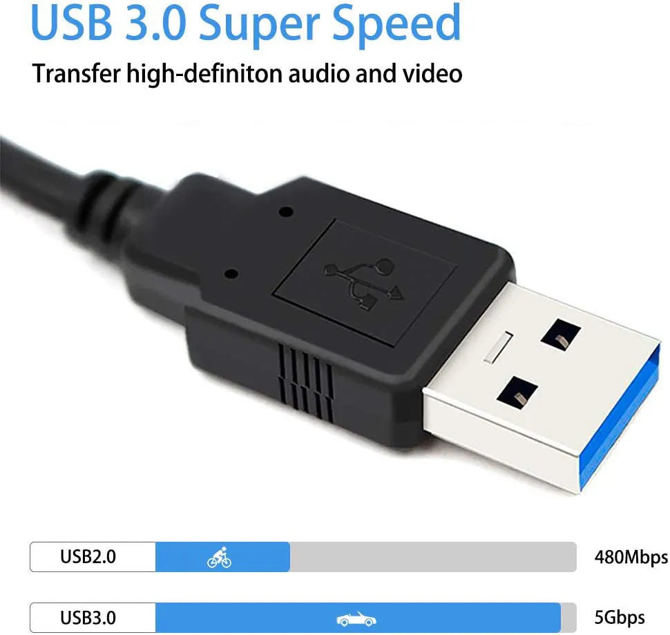 Black HDMI capture card with USB output for 1080P video capture and live broadcast