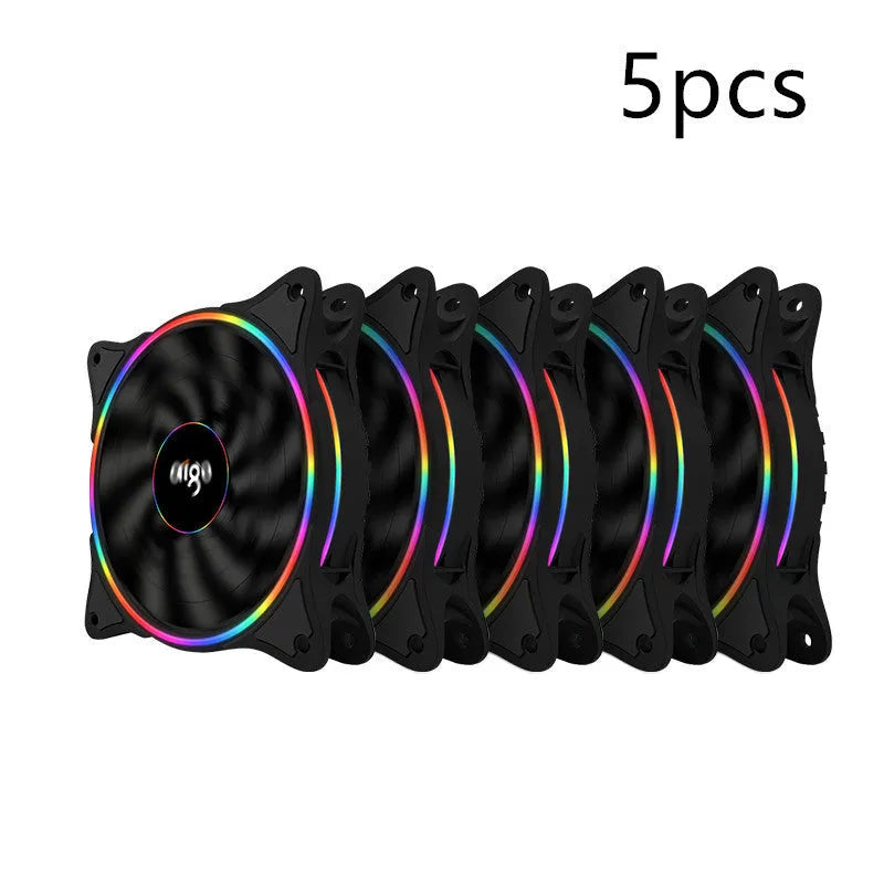 Patriot Rainbow V1 black desktop computer case fan for PC cooling