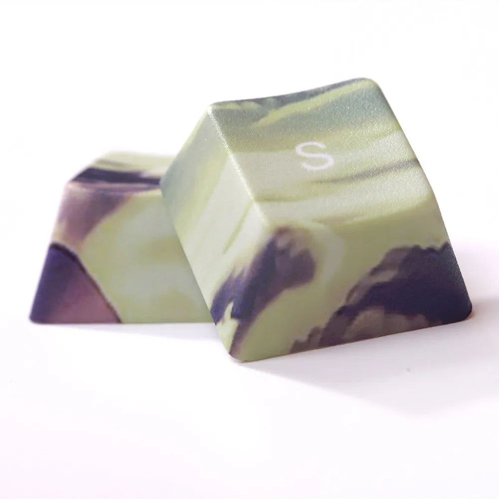 Sunset Starry Sky PBT five-sided sublimation OEM profile keycap set with engraved legends