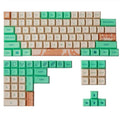 Mint toffee coloured DSA ball cap PBT sublimation keycap set for mechanical keyboards