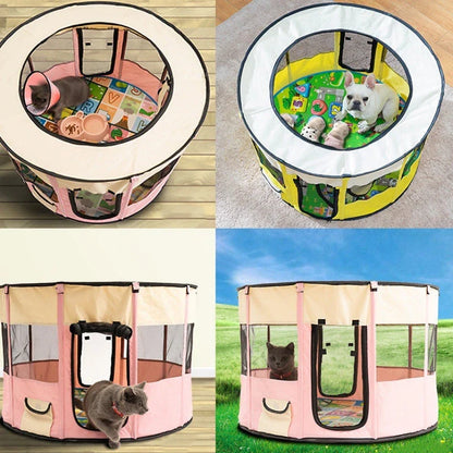 Removable pet house with detachable window and breathable net in various colors