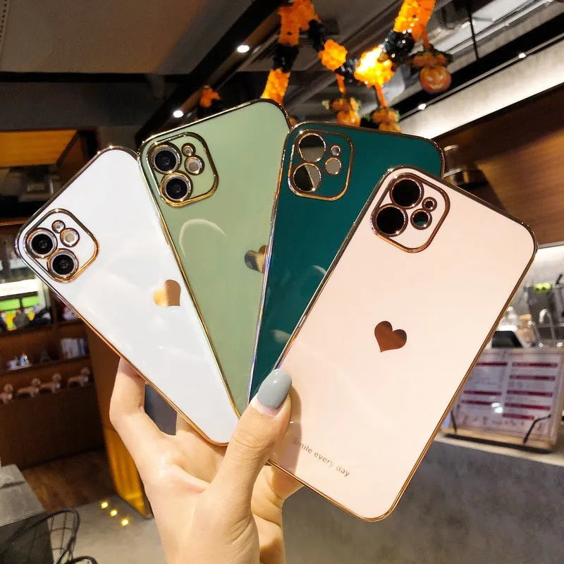 Solid colour TPU back cover case for iPhone in pink, showing slim profile and camera cutout