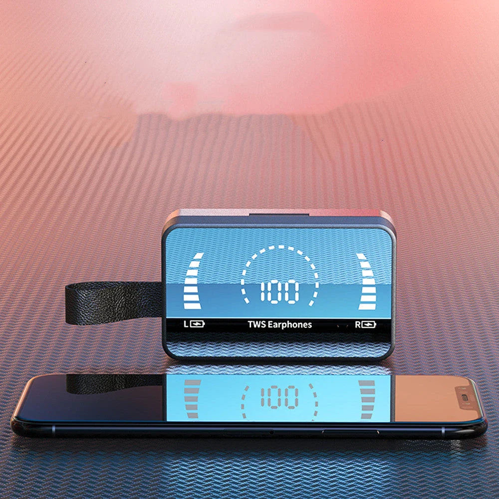 Bluetooth 5.0 waterproof earphones with charging case and deep bass sound