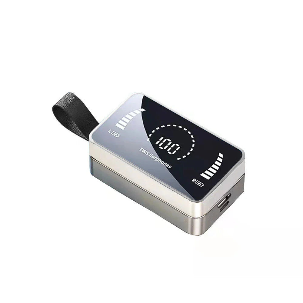 Bluetooth 5.0 waterproof earphones with charging case and deep bass sound