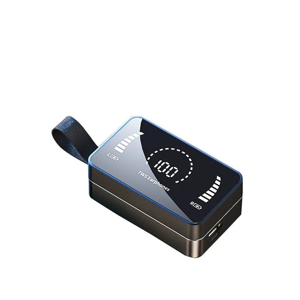 Bluetooth 5.0 waterproof earphones with charging case and deep bass sound