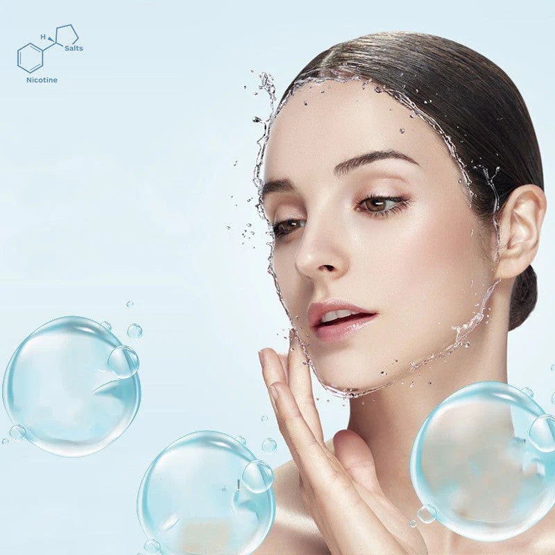 Hand-Held Portable High Pressure Oxygen Injector in Lake Blue for skin hydration