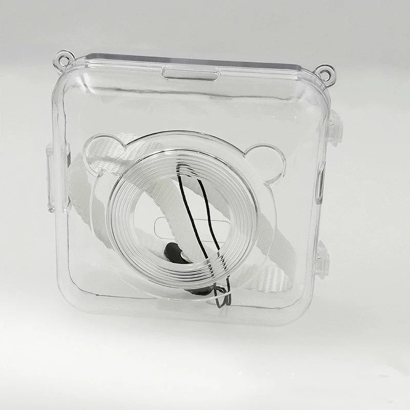 Portable handheld label mini thermal printer in white, pink, or blue