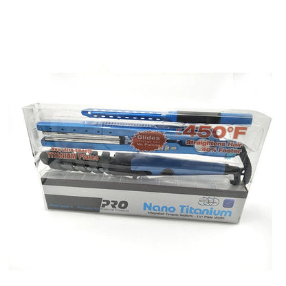 Spiral curler comb set with titanium alloy splint for gentle hair styling