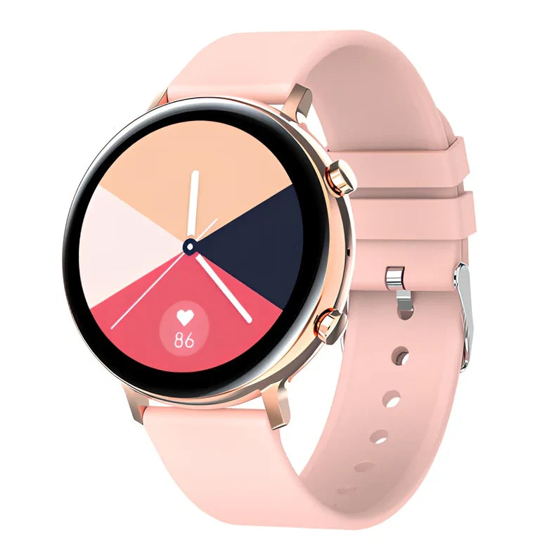 Smart Bluetooth watch with 1.28-inch screen showing payment interface on adjustable wristband