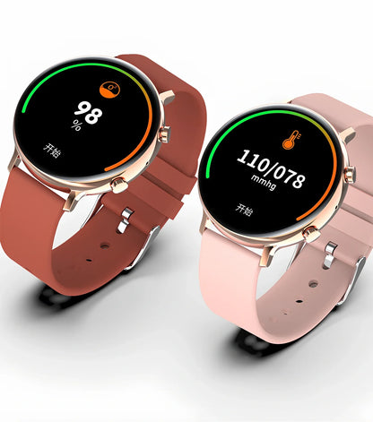 Smart Bluetooth watch with 1.28-inch screen showing payment interface on adjustable wristband