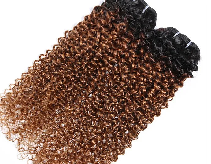 Real human hair wig in Afro kinky curly texture, brown colour, medium long length, 10-18 inch options