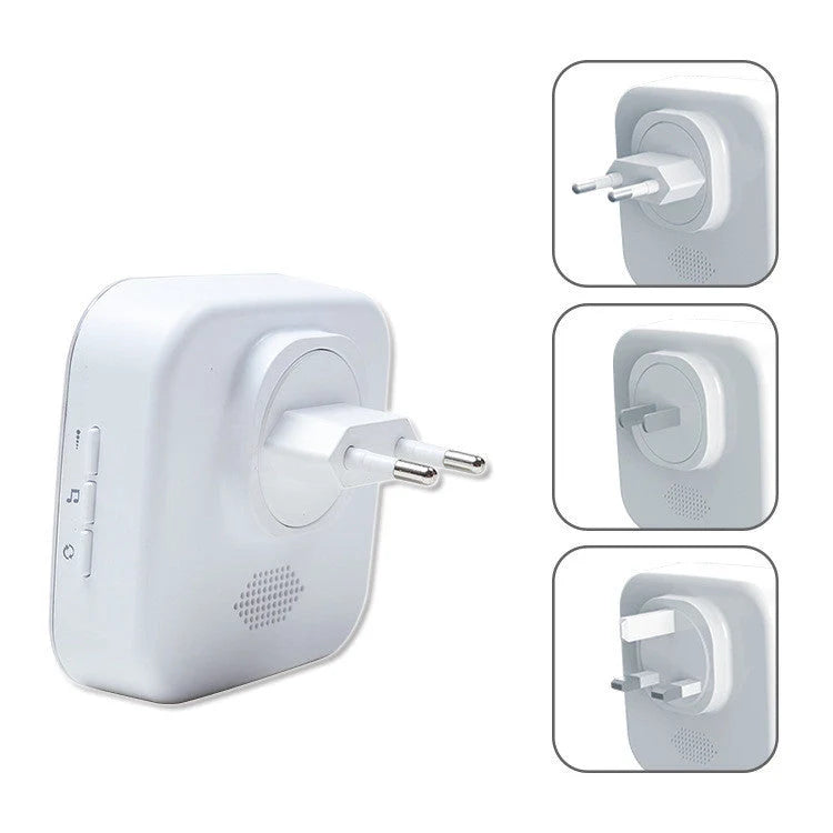 Wireless doorbell with waterproof transmitter and 36 polyphonic ringtones