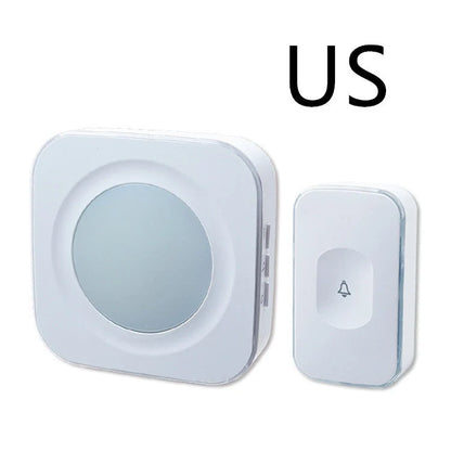 Wireless doorbell with waterproof transmitter and 36 polyphonic ringtones