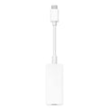 White ABS Thunderbolt 3 USB-C to Thunderbolt 2 adapter for MacBook Pro connecting older devices
