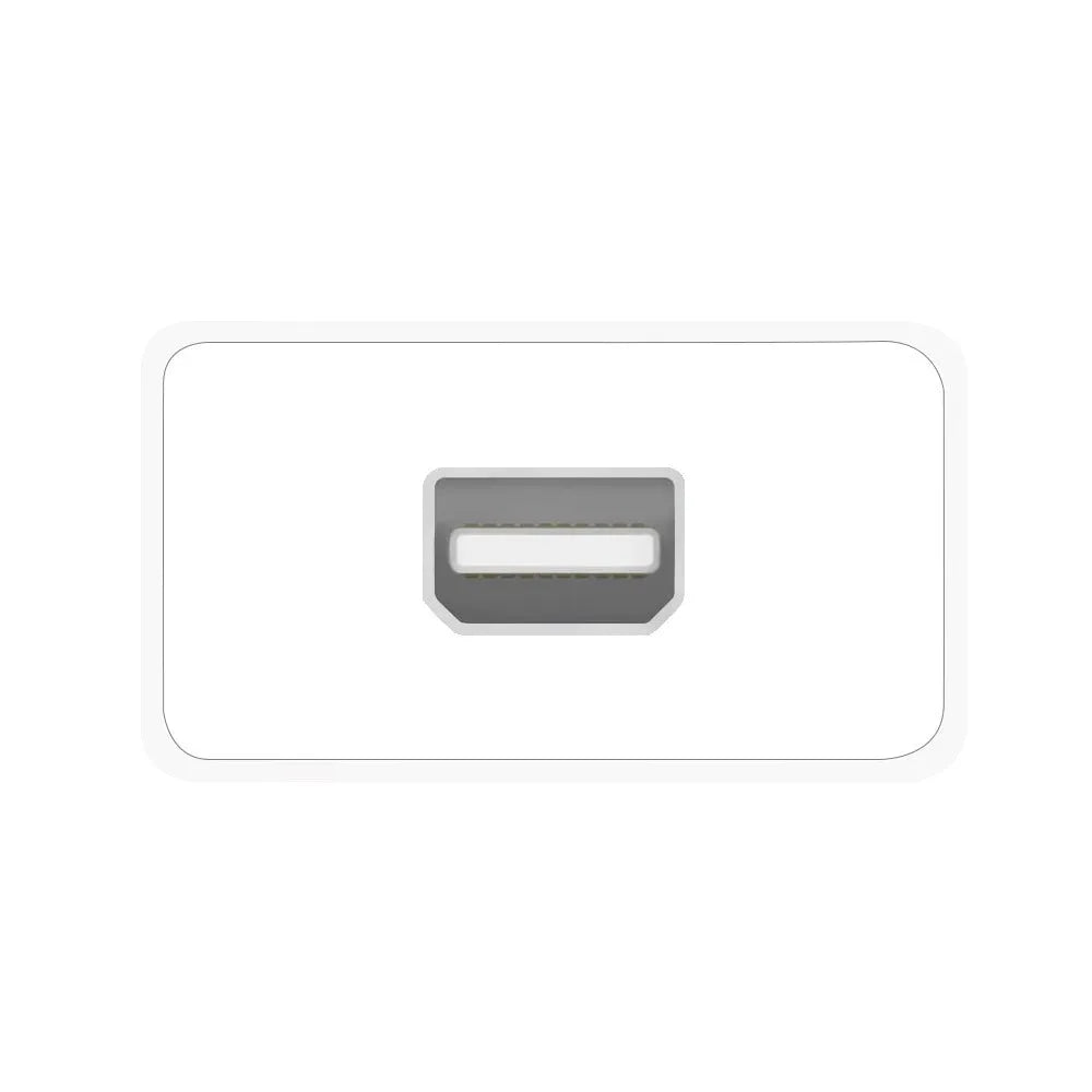 White ABS Thunderbolt 3 USB-C to Thunderbolt 2 adapter for MacBook Pro connecting older devices