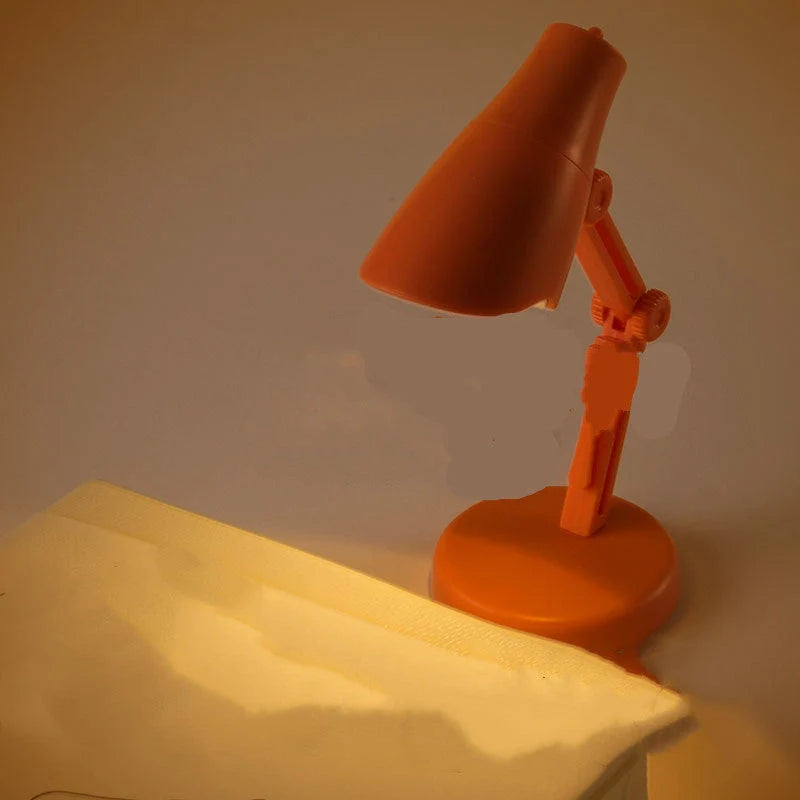 Mini LED clip-on book light with flexible neck for adjustable reading light