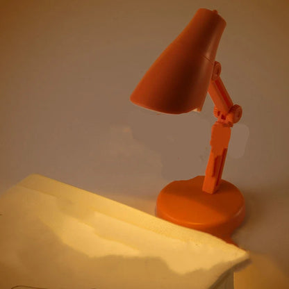 Mini LED clip-on book light with flexible neck for adjustable reading light