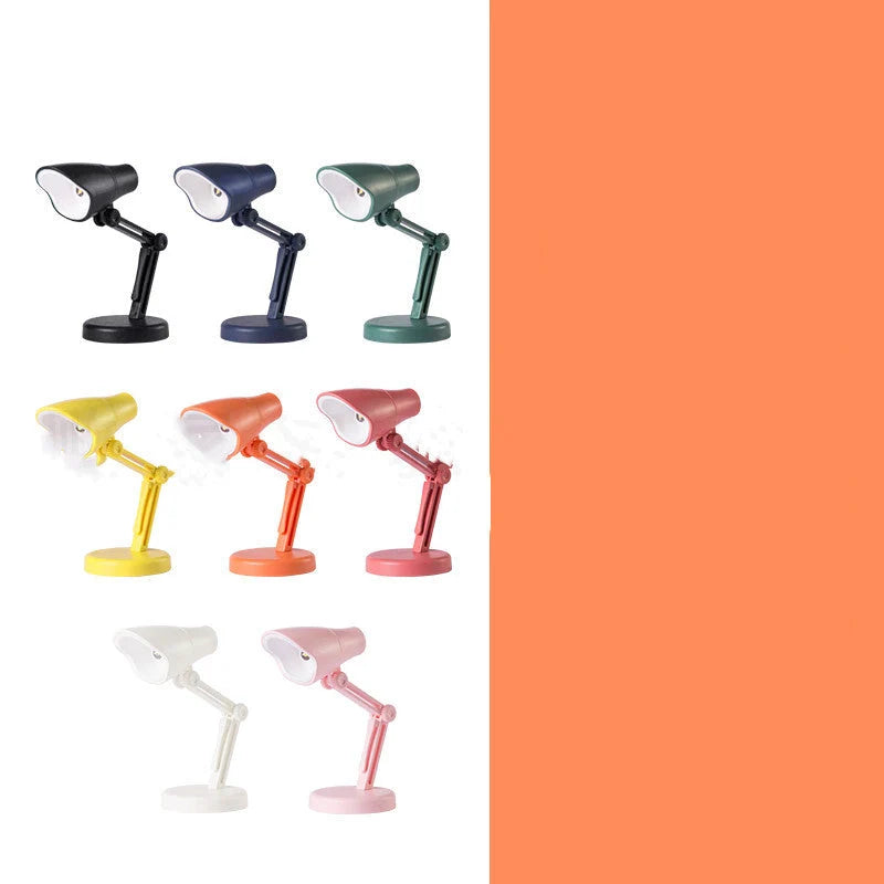 Mini LED clip-on book light with flexible neck for adjustable reading light