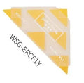 Triangular PVC rubber eraser for detail correction in blue, red, yellow, or mixed colour options
