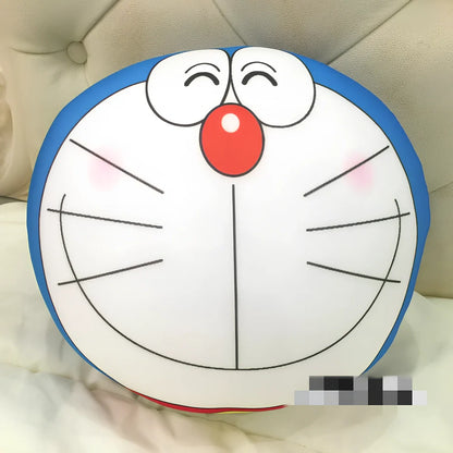 32cm black and white kitten plush doll with smiling expression and nano-foam filling, 32 cm tall