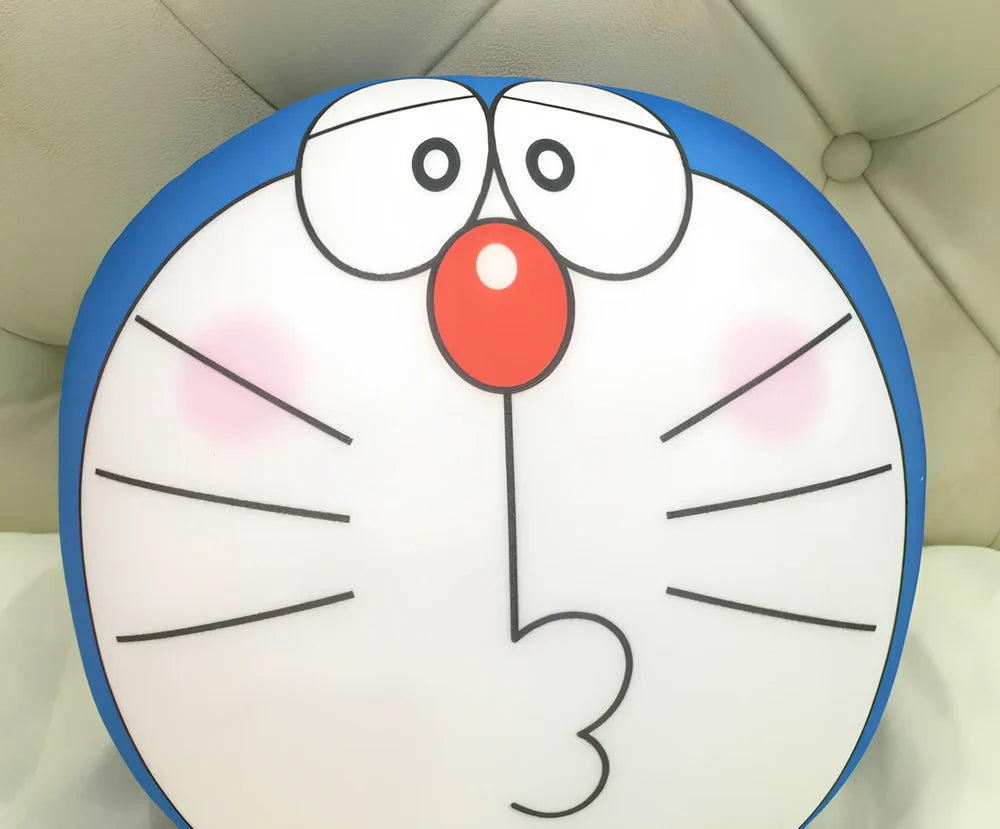 32cm black and white kitten plush doll with smiling expression and nano-foam filling, 32 cm tall