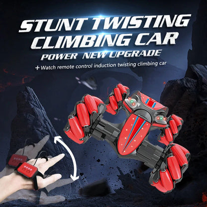 Global Funhood GW124 RC Remote Control Twist Stunt Car in action on rugged terrain