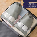 Grey shoe bag travel storage dust cover for shoes with 10-pack option