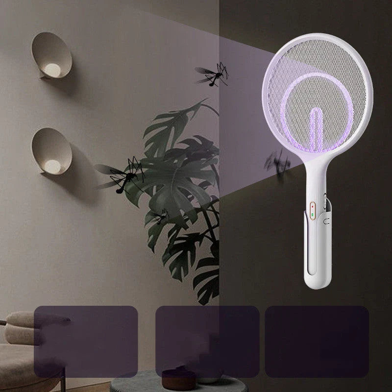 Rechargeable stand mosquito killer lamp with electric shock function