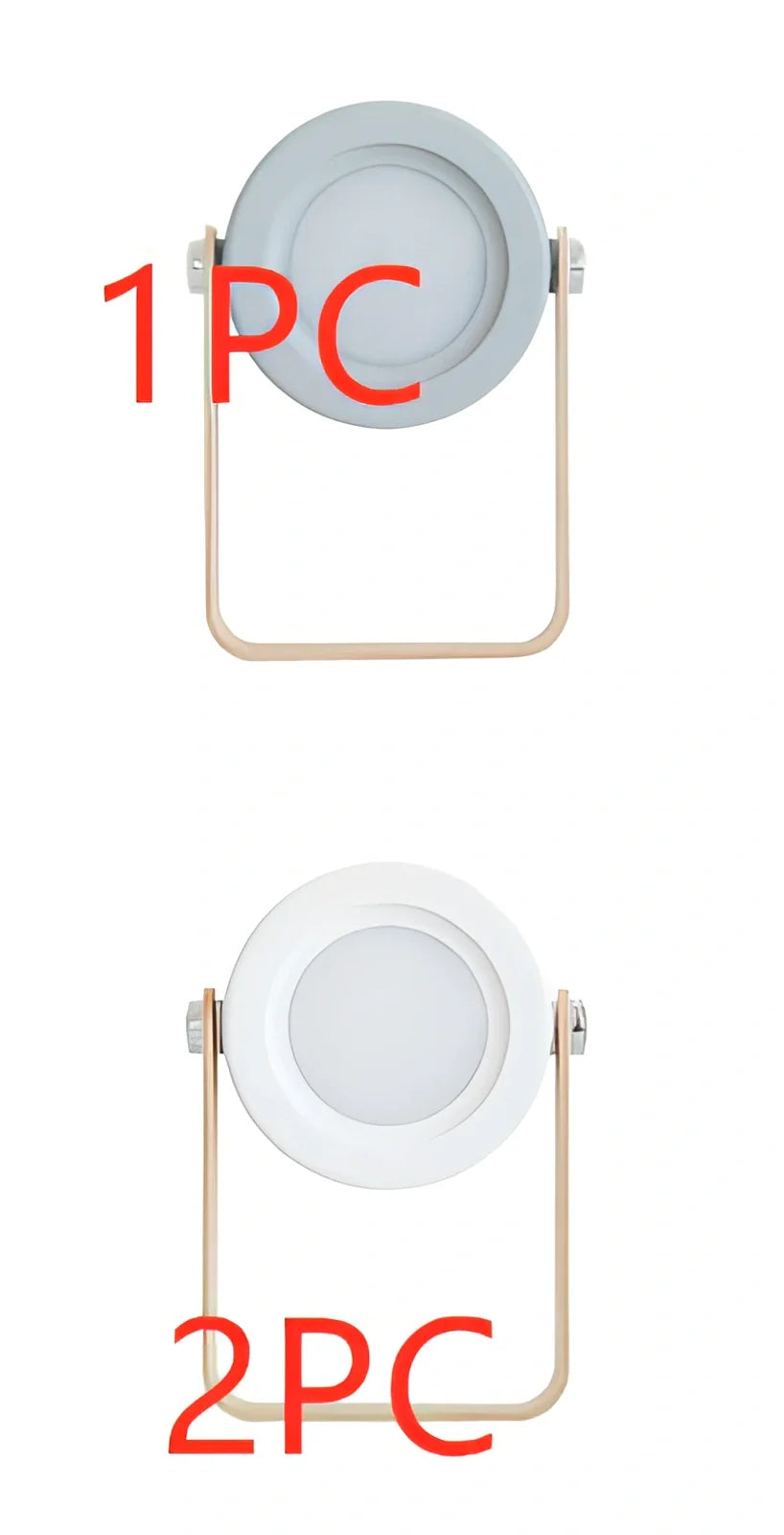 USB rechargeable lantern night light with touch dimming and 360-degree rotation in white finish