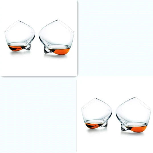 Crystal whiskey glass with wide belly for enhanced aroma and flavour