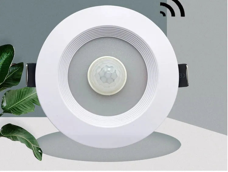 Aluminium infrared body sensing LED down light for automatic kitchen study toilet lighting