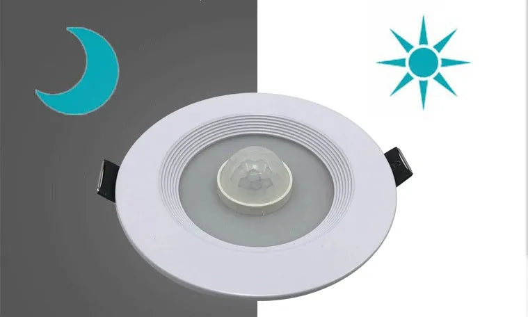Aluminium infrared body sensing LED down light for automatic kitchen study toilet lighting
