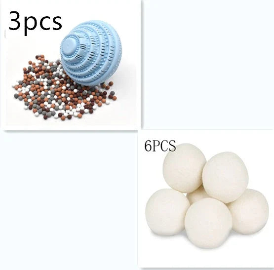 Reusable eco-friendly laundry balls made of TPR material with ceramic microspheres for effective, detergent-free washing