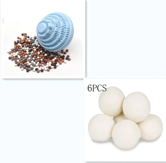 Reusable eco-friendly laundry balls made of TPR material with ceramic microspheres for effective, detergent-free washing
