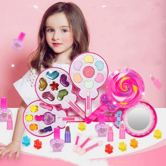 Kids washable makeup set with vibrant colors for safe, creative play