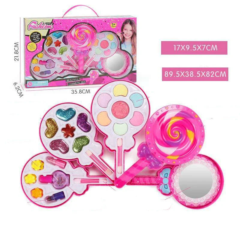 Kids washable makeup set with vibrant colors for safe, creative play