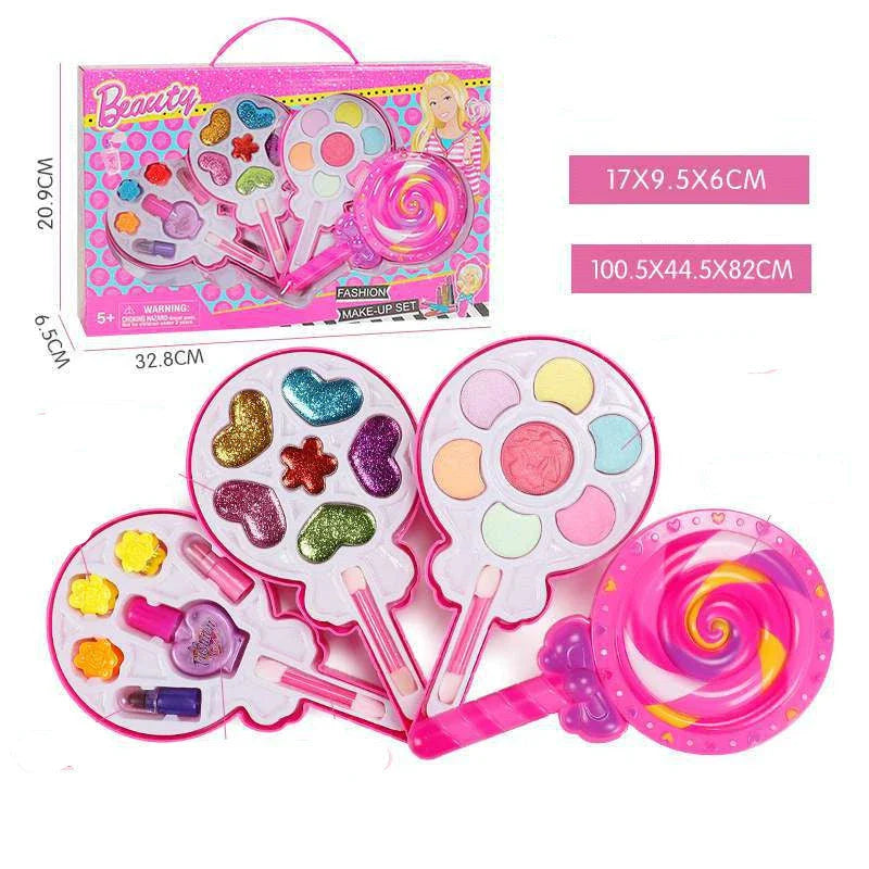 Kids washable makeup set with vibrant colors for safe, creative play