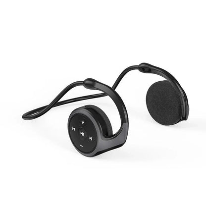 A23 Wireless Bluetooth Headset in navy blue and black with MP3 player and FM radio